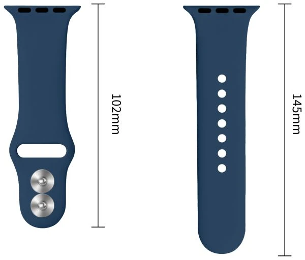Tech-Protect SILIKONINIS DIRŽELIS WATCH 8 / 9 / 10 / 11 / 12 / SE / ULTRA (44 / 45 / 46 / 49 MM) TAMSIAI MĖLYNAS