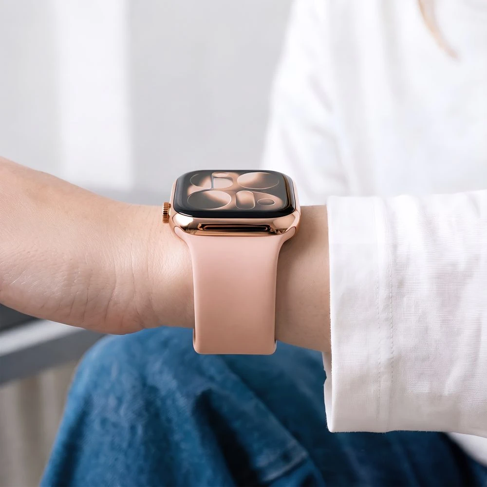 Tech-Protect SILIKONINIS DIRŽELIS WATCH 8 / 9 / 10 / 11 / 12 / SE / ULTRA (44 / 45 / 46 / 49 MM) DUSTY ROSE