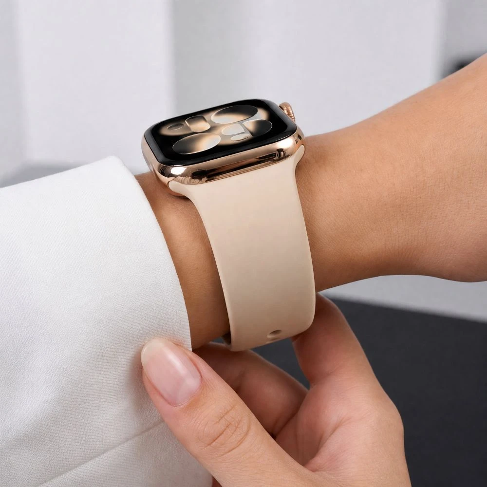 Tech-Protect SILIKONINIS DIRŽELIS WATCH 8 / 9 / 10 / 11 / 12 / SE / ULTRA (44 / 45 / 46 / 49 MM) WALNUT