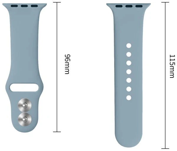 Tech-Protect SILIKONINIS DIRŽELIS WATCH 8 / 9 / 10 / 11 / 12 / SE (40 / 41 / 42 MM) Mėlynas JEANS