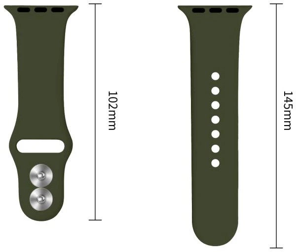 Tech-Protect SILIKONINIS DIRŽELIS WATCH 8 / 9 / 10 / 11 / 12 / SE / ULTRA (44 / 45 / 46 / 49 MM) ALYVUOGIŲ ŽALIA