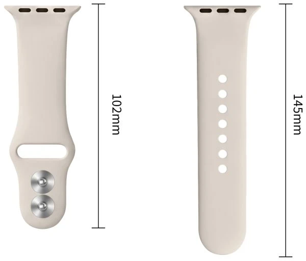 Tech-Protect SILIKONINIS DIRŽELIS WATCH 8 / 9 / 10 / 11 / 12 / SE / ULTRA (44 / 45 / 46 / 49 MM) STARLIGHT