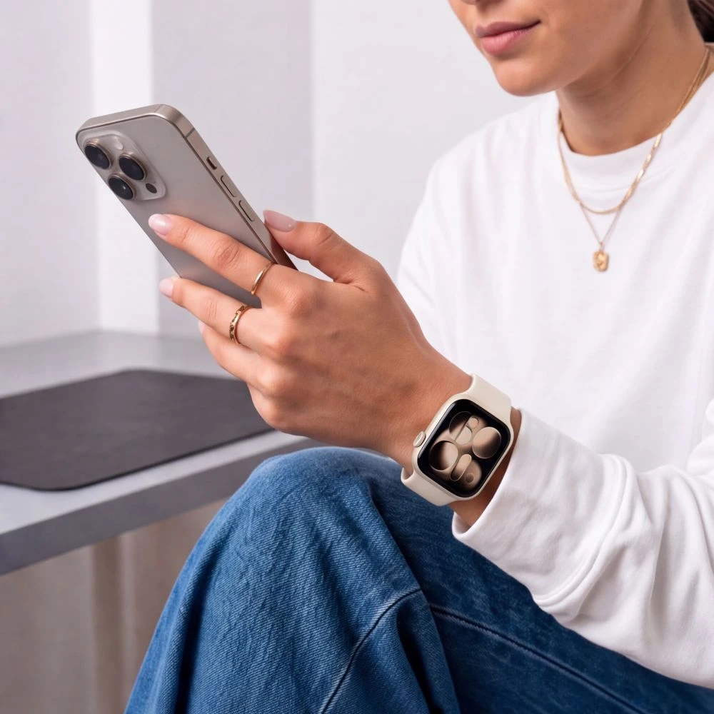 Tech-Protect SILIKONINIS DIRŽELIS WATCH 8 / 9 / 10 / 11 / 12 / SE / ULTRA (44 / 45 / 46 / 49 MM) STARLIGHT