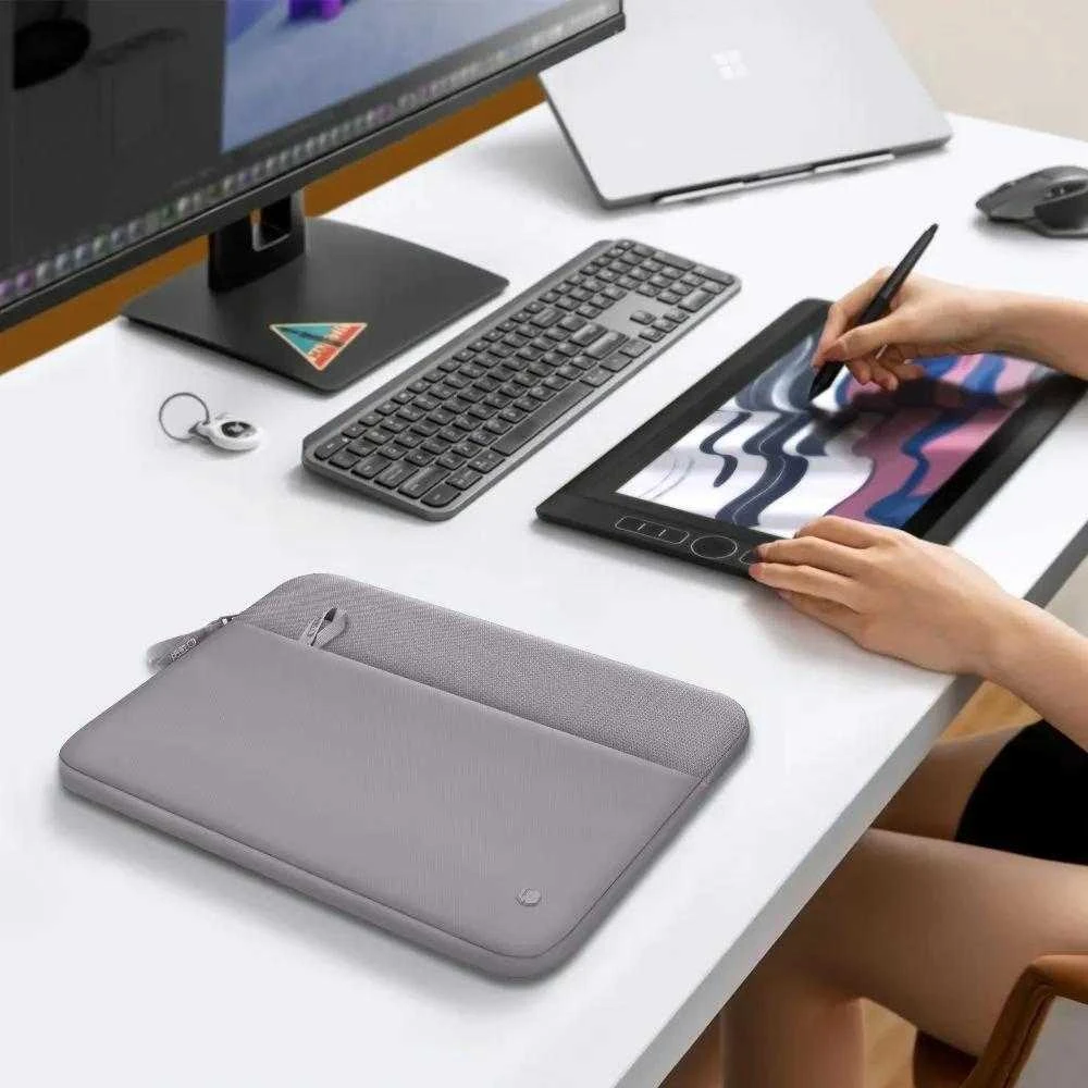 Tech-Protect Sleeve Nešiojamas kompiuteris Bag 15-16 - Gray