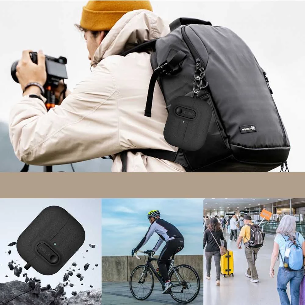 Tech-Protect Slim Hook dėklas ausinėms Samsung Galaxy Buds 3 / 3 FE / 3 Pro juodos spalvos