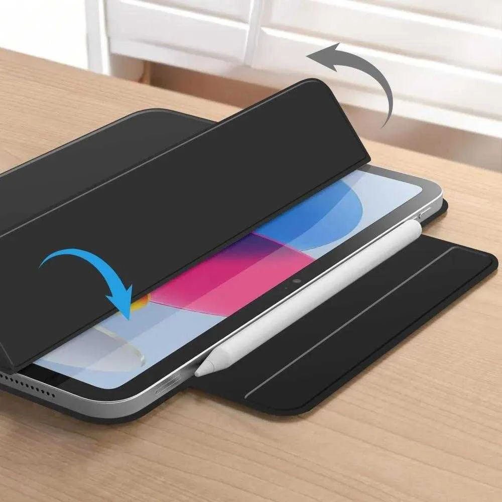 „Tech-Protect Smartcase Magnetic“, skirtas „iPad 10.9“ (2022 m.) / „iPad 11“ (2025 m.) - juodas