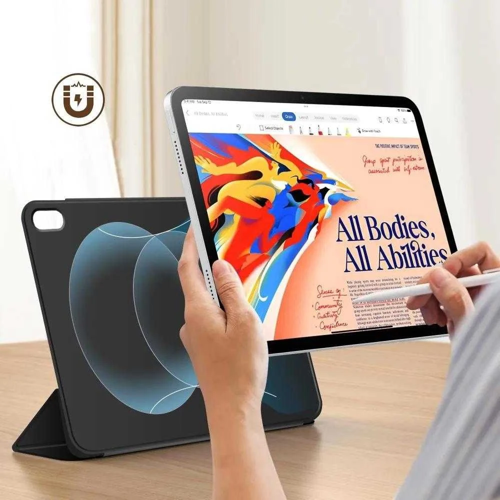 „Tech-Protect Smartcase Magnetic“, skirtas „iPad 10.9“ (2022 m.) / „iPad 11“ (2025 m.) - juodas