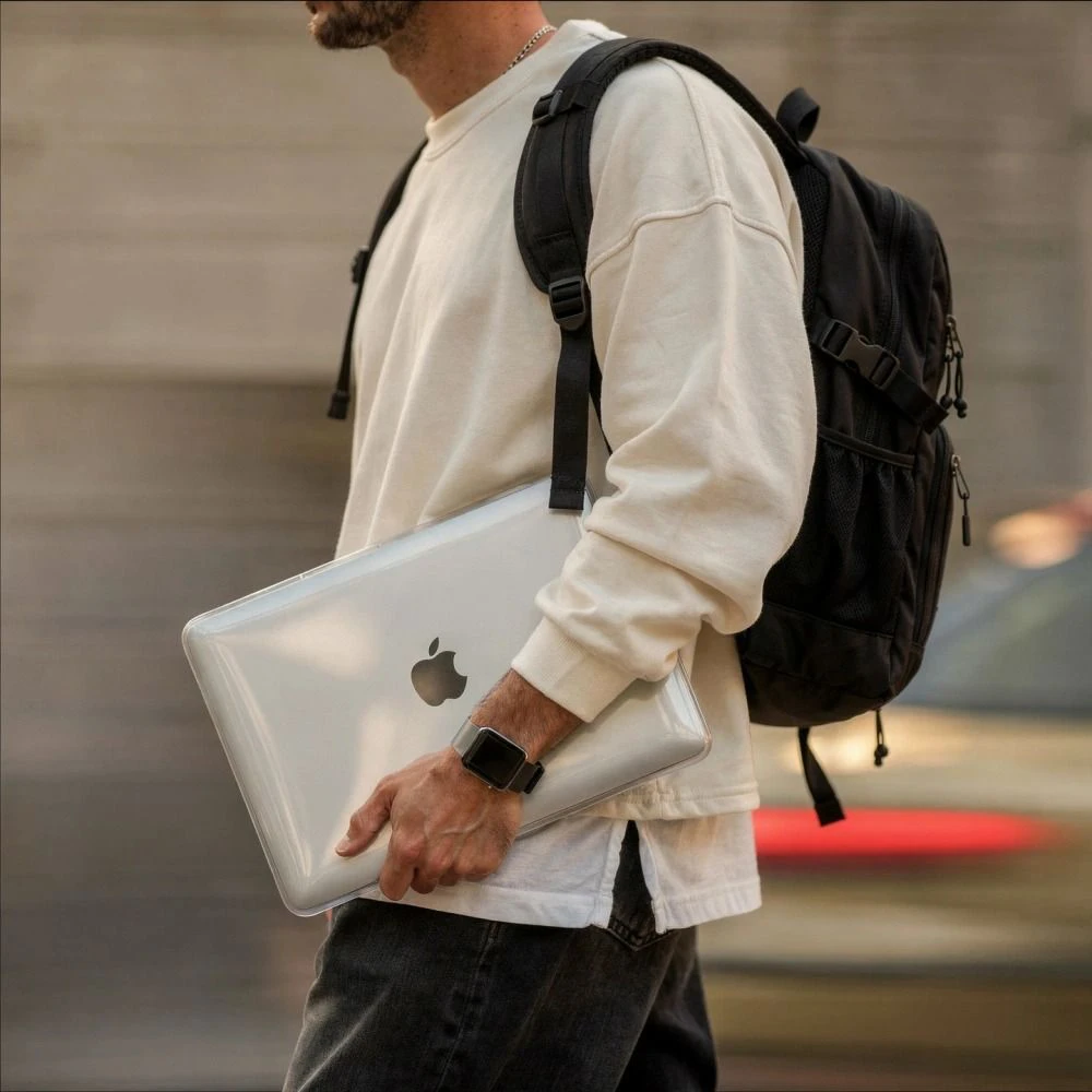 Apsauginis dėklas MacBook Neo 13" Tech-Protect SmartShell – skaidrus