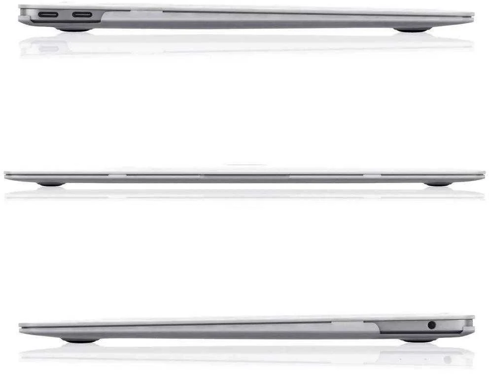 Tech-Protect SmartShell dėklas Apple MacBook Air 13" M2 / M3 / 2022-2024 – skaidrus ir blizgus