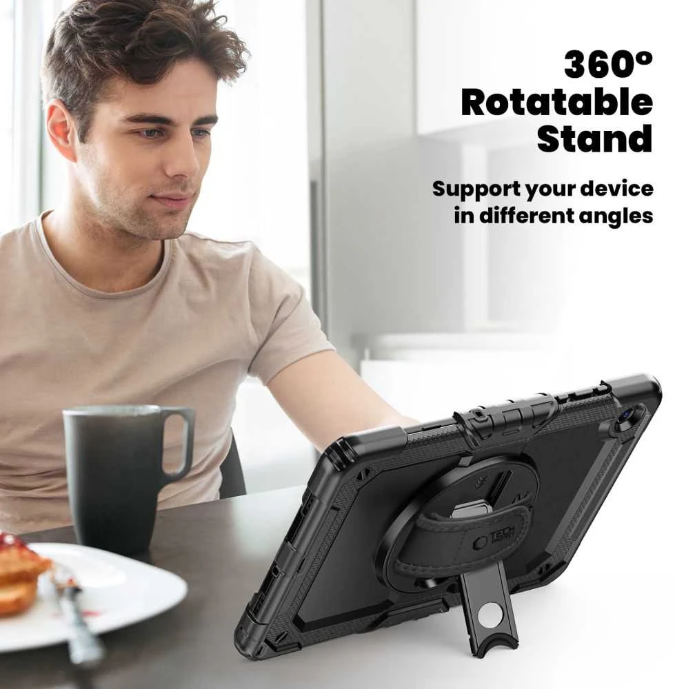 „Tech-Protect Solid“, apvadai „Galaxy TAB A9+ / A11+ PLUS 11.0 X210 / X215 / X216 / X230 / X235 / X236“, ratlankiai