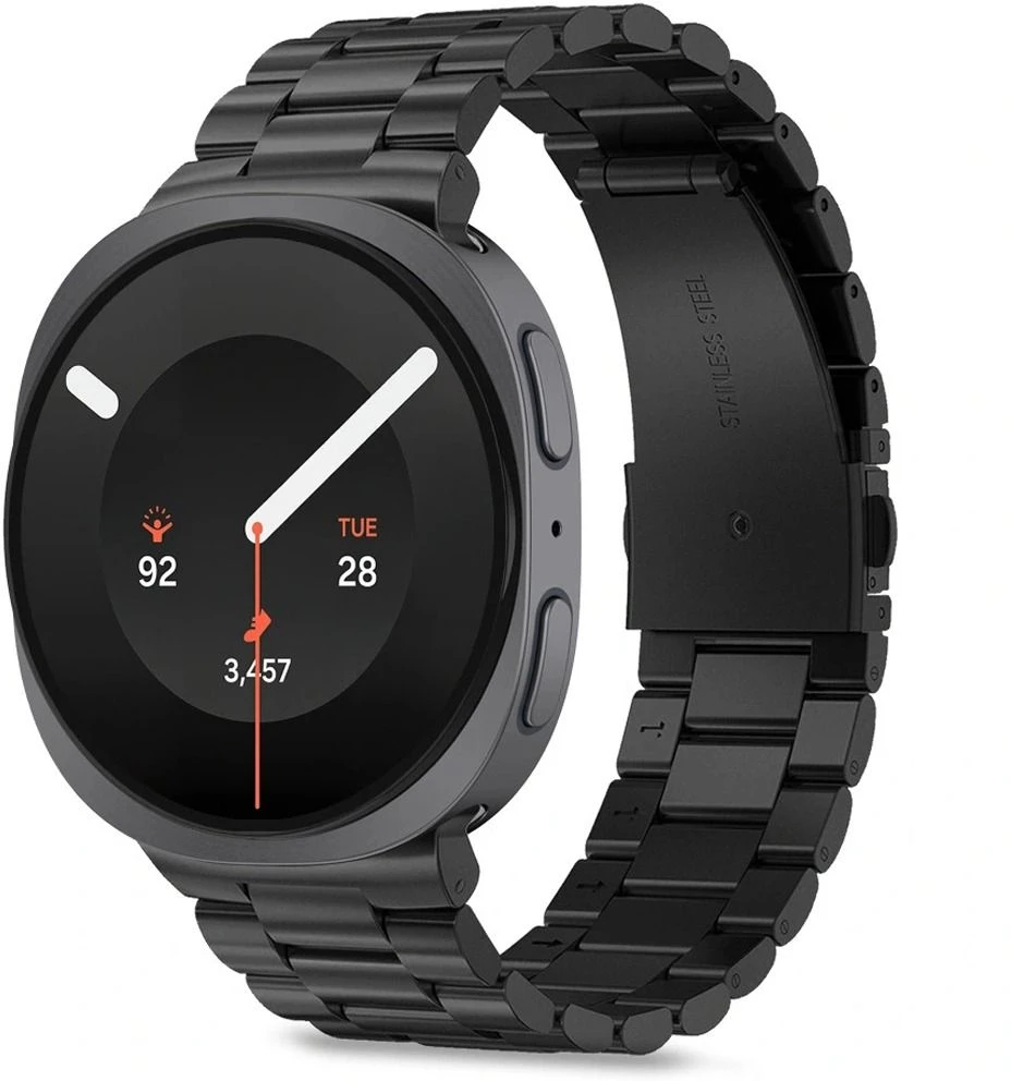 „Tech-Protect STAINLESS Samsung Galaxy WATCH 8 / 9 / CLASSIC“ (40 / 44 / 46 MM) Juodas
