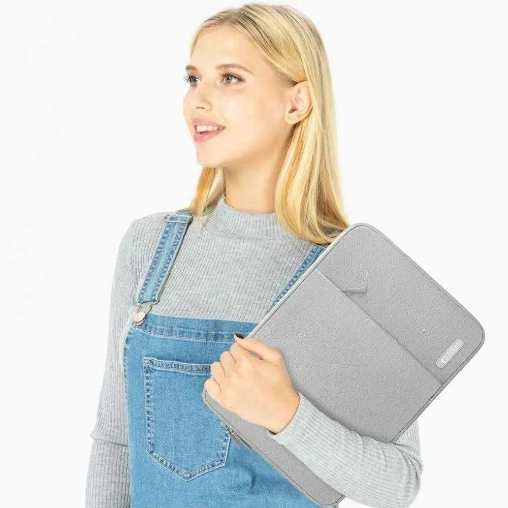 Tech Protect Tech-Protech Sleevy Nešiojamas kompiuteris 13-14 dėklas kompiuteriu pilkos spalvos