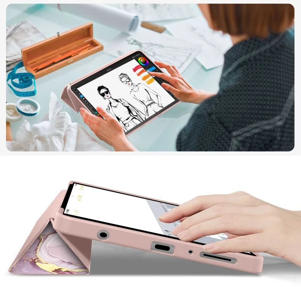Tech Protect TechProtect SmartCase dėklas skirtas Samsung Galaxy Tab A9 / A11 8.7 X110 / X115 / X133 / X135 – multicolor
