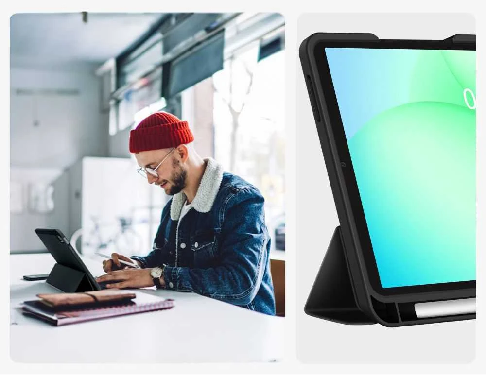 Tech-Protect SC PEN do Galaxy Tab A9+ / A11+ Plus 11.0 X210 / X215 / X216 / X230 / X235 / X236 juoda