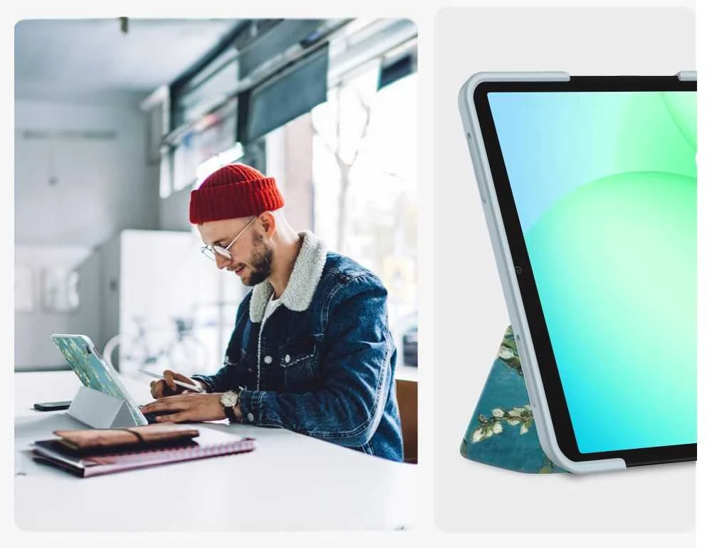 „Tech-Protect SC“ apsauginis dėklas „Galaxy TAB A9+ / A11+ PLUS 11.0 X210 / X215 / X216 / X230 / X235 / X236 Sakura“