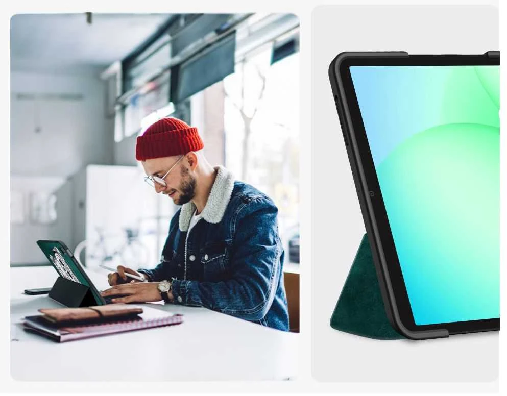 „Tech-Protect SC“ apsauginis dėklas „Galaxy TAB A9 / A11 8.7 X110 / X115 / X133 / X135“ planšetiniam kompiuteriui