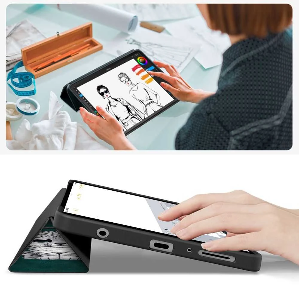 „Tech-Protect SC“ apsauginis dėklas „Galaxy TAB A9 / A11 8.7 X110 / X115 / X133 / X135“ planšetiniam kompiuteriui