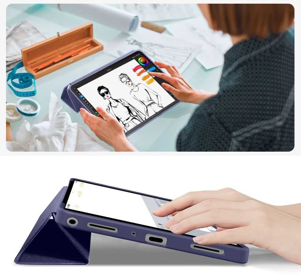 Tech Protect TechProtect išmanusis dėklas, skirtas Samsung Galaxy Tab A9+ / A11+ Plus 11.0 X210 / X215 / X216 / X230 / X235 / X236 – mėlynos spalvos