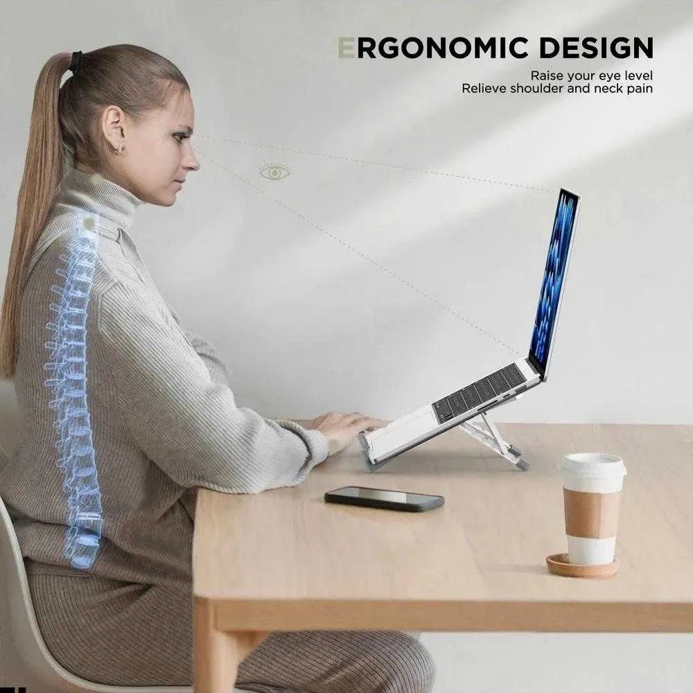 Tech-Protect ULS300 laptop stovas – sidabrinės spalvos