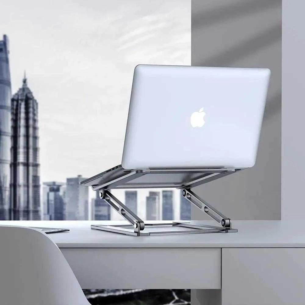Tech-Protect ULS400 universalus extendable stovas nešiojamiems kompiuteriams iki 17″ – pilkos spalvos