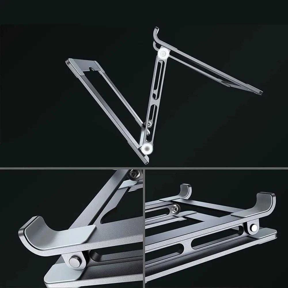 Tech-Protect ULS400 universalus extendable stovas nešiojamiems kompiuteriams iki 17″ – pilkos spalvos