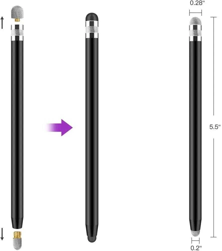 Tech-Protect USP100 4-TIP Touch Stylus Passive Pen – juodos spalvos