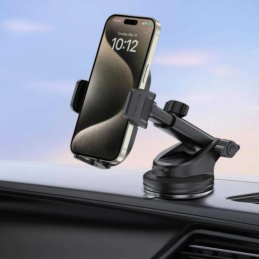Tech-Protect V3 automobilio laikiklis prietaisų skydeliui, priekiniam stiklui arba oro ventiliacijos angos laikikliui - Juodas