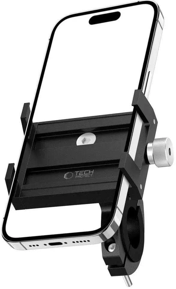 Tech-Protect V4 telefono laikiklis dviračiui handlebars – juodos spalvos