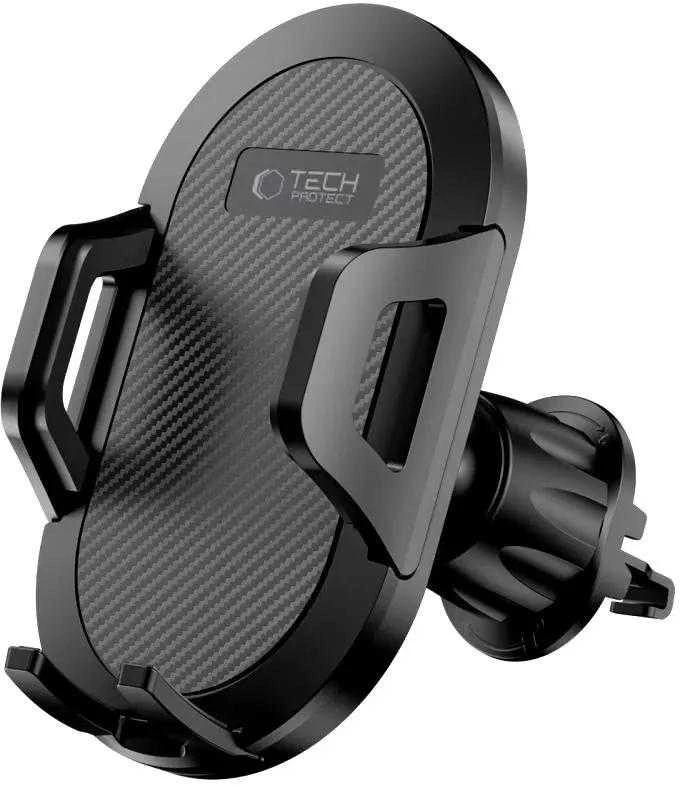Tech-Protect V5 automobilinis telefono laikiklis for cockpit / air vent – juodos spalvos