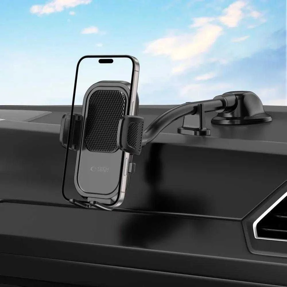 Tech-Protect V8 automobilio laikiklis prietaisų skydeliui, priekiniam stiklui arba oro ventiliacijos angos laikikliui - Juodas
