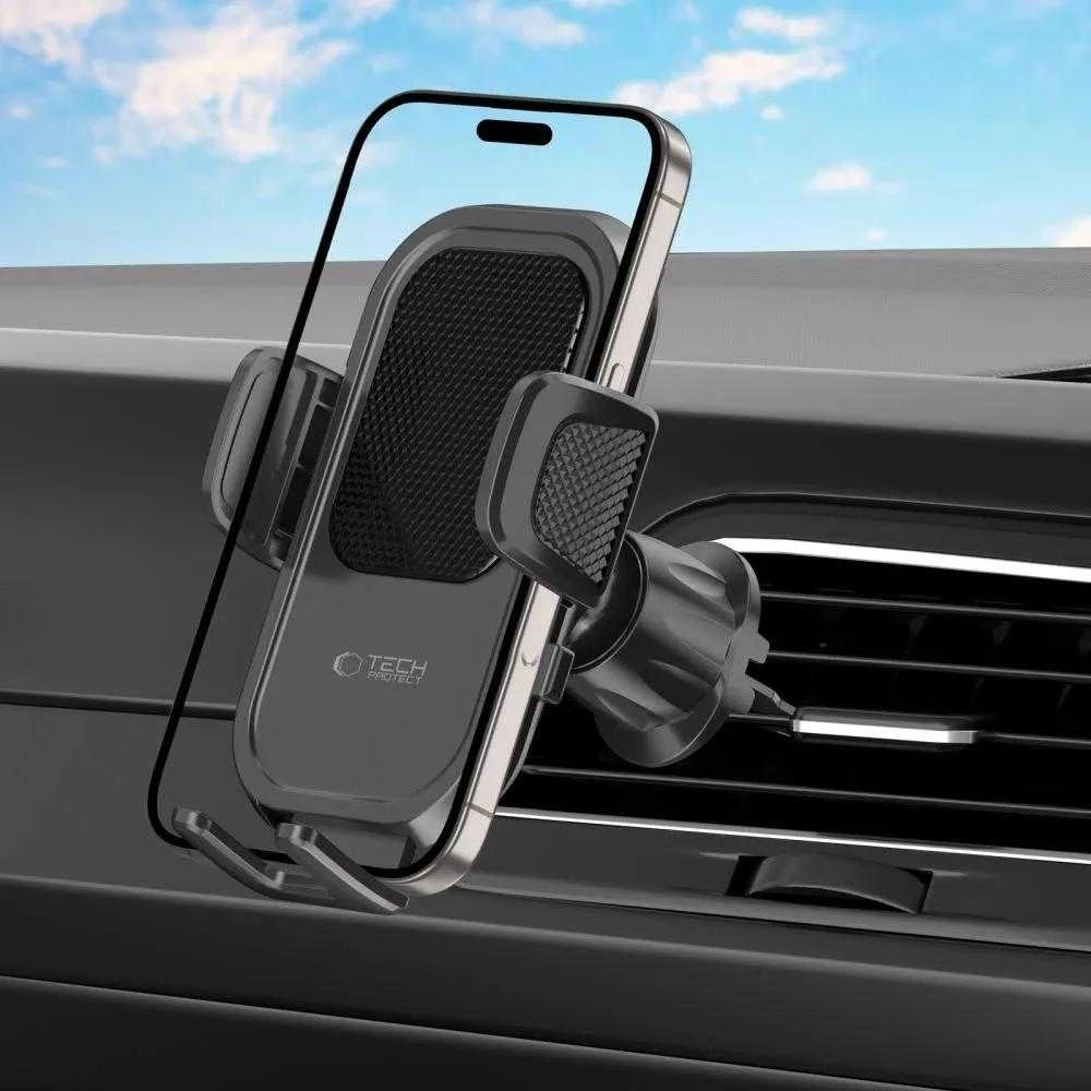 Tech-Protect V8 automobilinis laikiklis CD lizdui arba oro angos laikikliui - Juodas