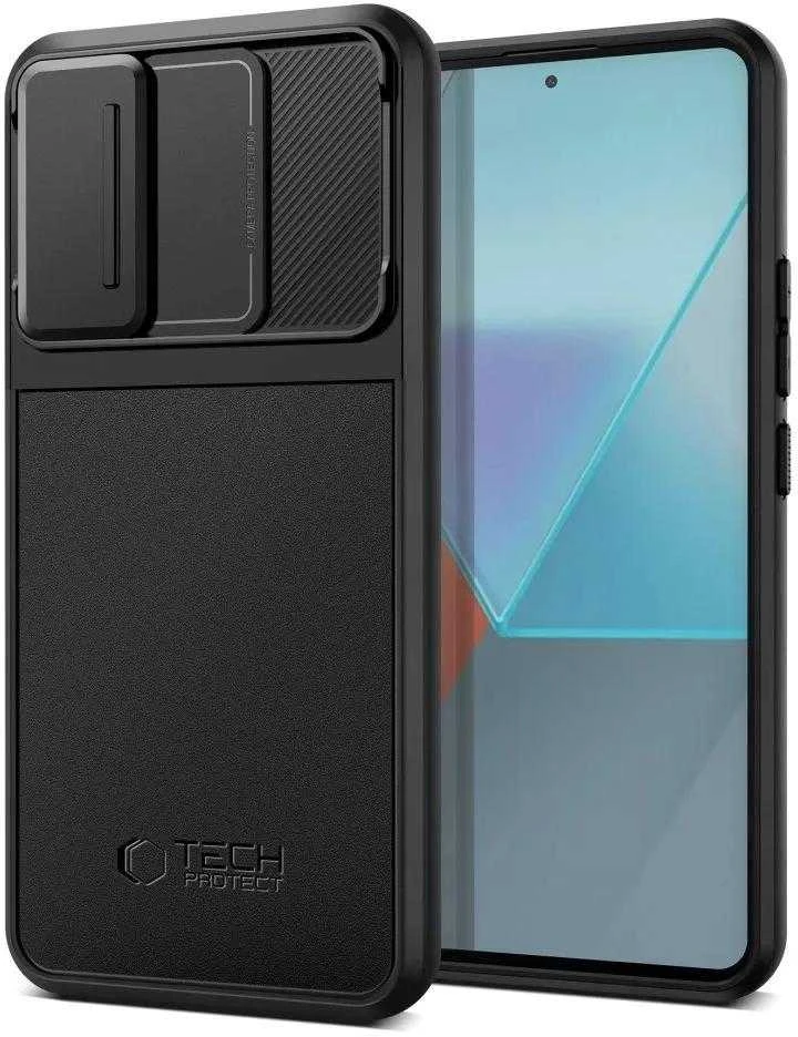 Tech-Protect Velar Cam+ Xiaomi Redmi Note 13 Pro 5G / Poco X6 5G – dėklas telefonui juodos spalvos