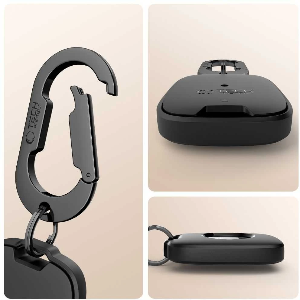 Tech-Protect Velar dėklas skirtas Apple AirTag 1 / 2 – juodos spalvos