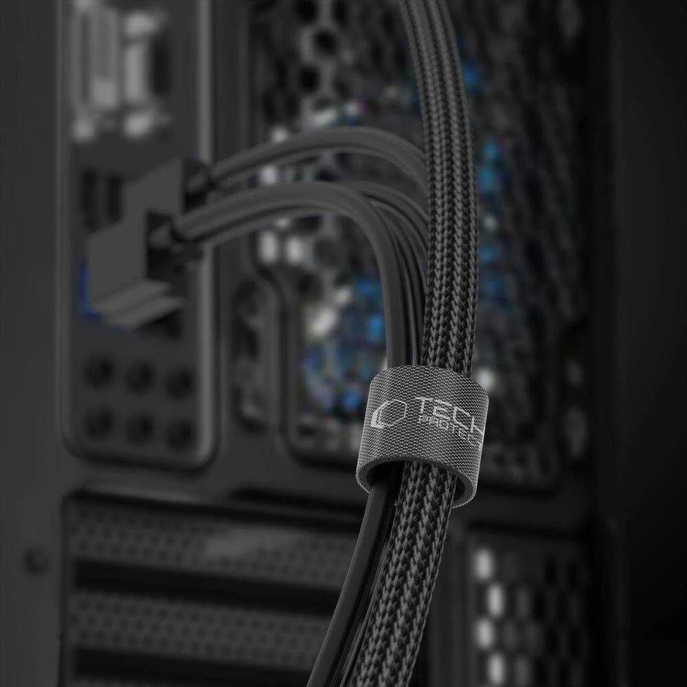 Tech-Protect VELCRO CABLE ORGANIZER 300CM juodos spalvos