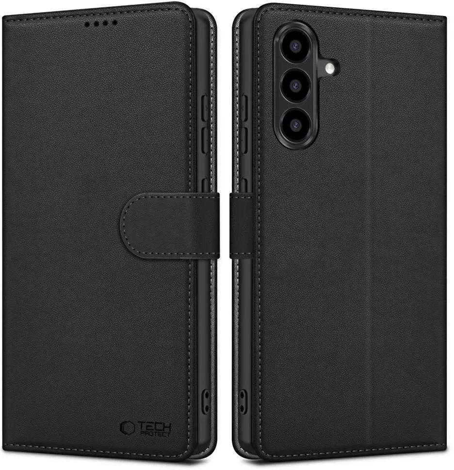 Tech-Protect Wallet Samsung Galaxy A36 5G – Matte dėklas telefonui juodos spalvos