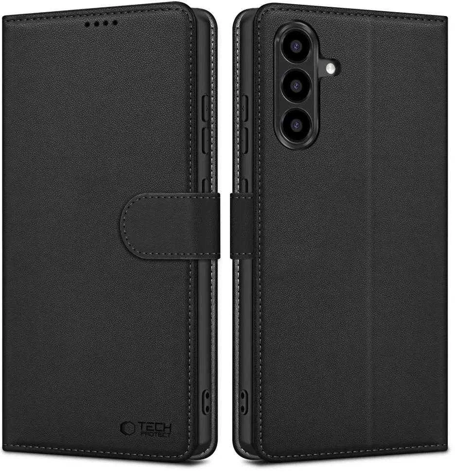 Tech-Protect Wallet Samsung Galaxy A56 5G – Matte dėklas telefonui juodos spalvos