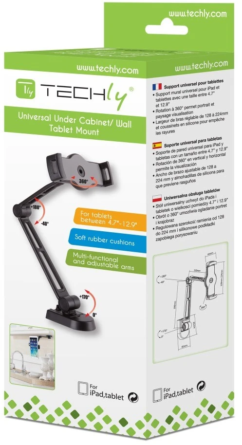 Techly ICA-TBL 2802 laikiklis Planšetė / UMPC Juoda