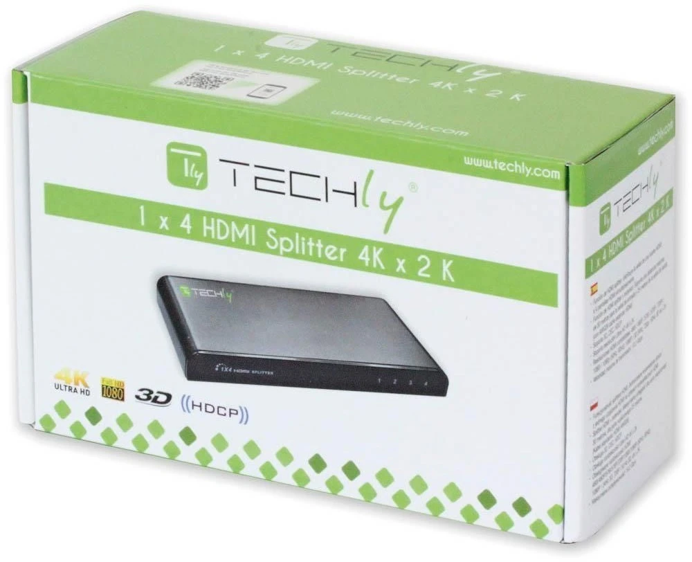 Techly IDATA HDMI-4K4 vaizdo signalų daliklis 4x HDMI