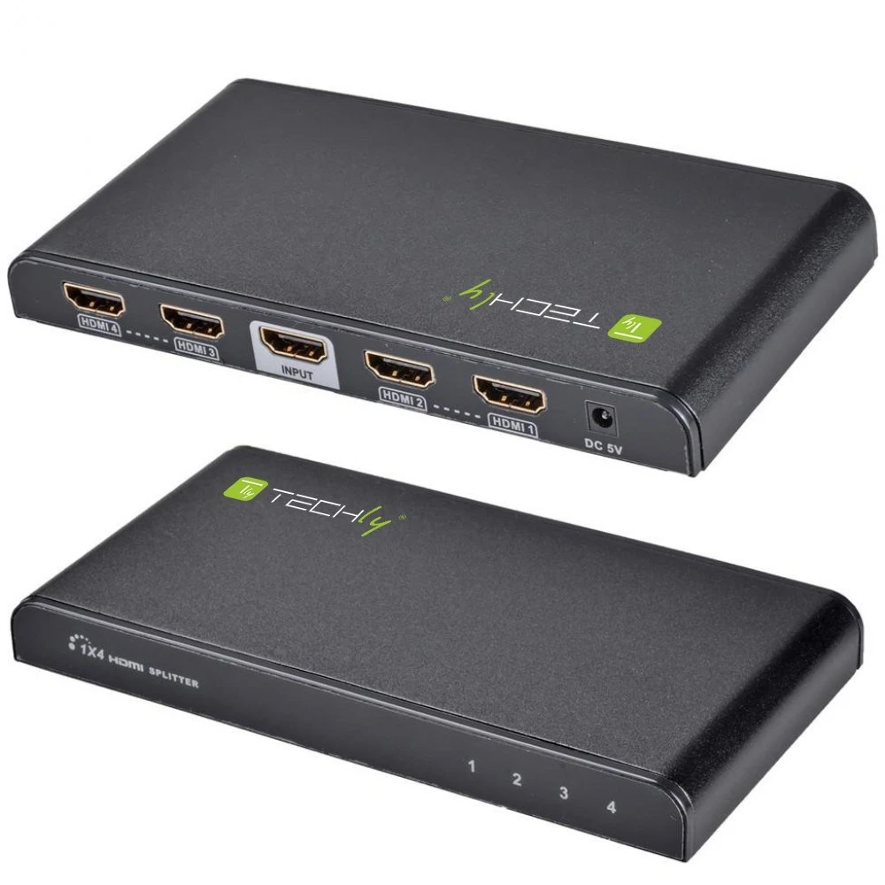 Techly IDATA HDMI-4K4 vaizdo signalų daliklis 4x HDMI