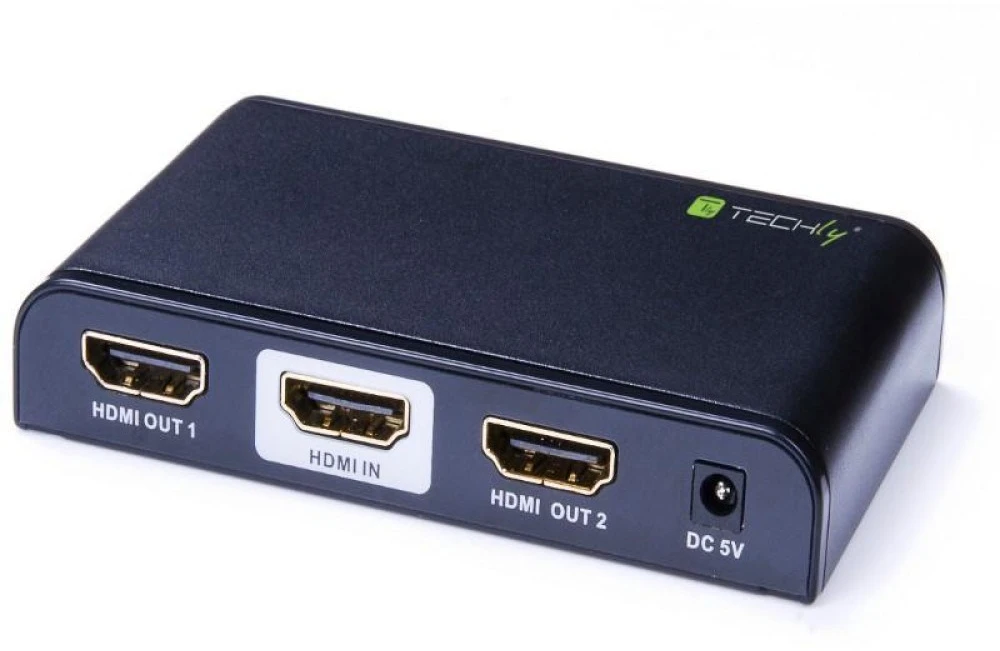 TECHLY 023974 Techly AV HDMI 2.0 skirstytuvas 1x2 UHD 4Kx2K 3D kintamosios srovės maitinimas