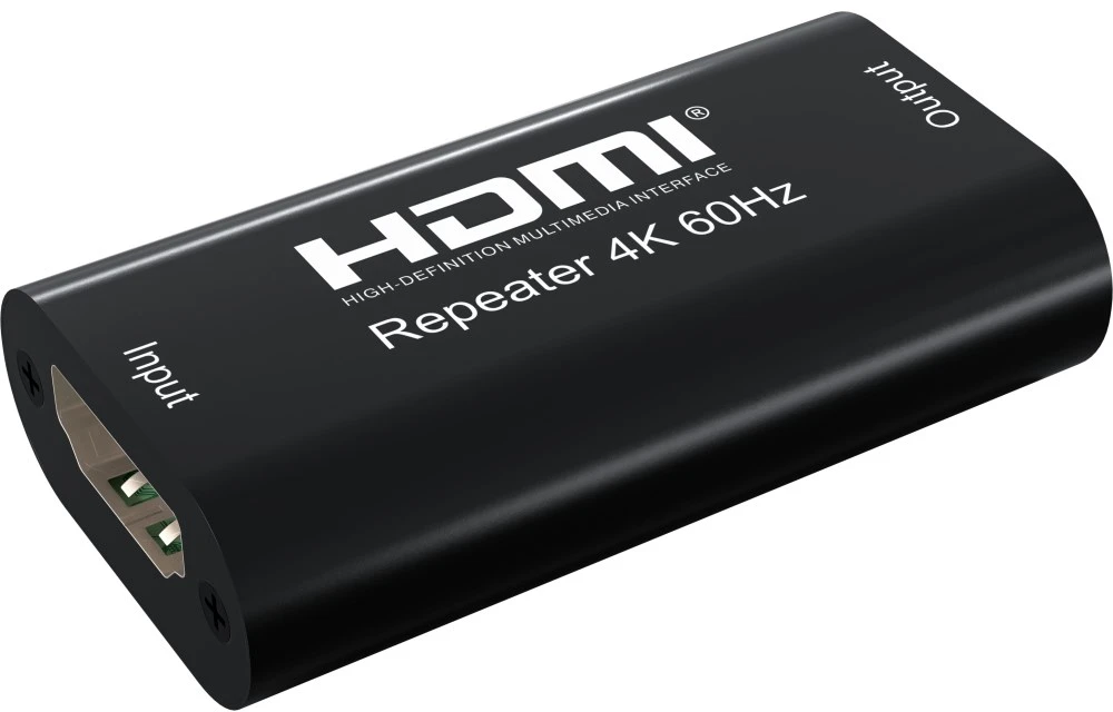 Techly IDATA HDMI2-RIP4KT vaizdo ir garso signalų ilgintuvas AV kartotuvas Juoda
