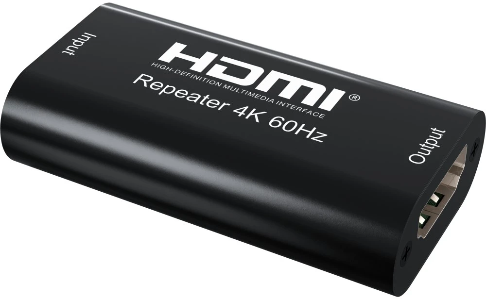 Techly IDATA HDMI2-RIP4KT vaizdo ir garso signalų ilgintuvas AV kartotuvas Juoda