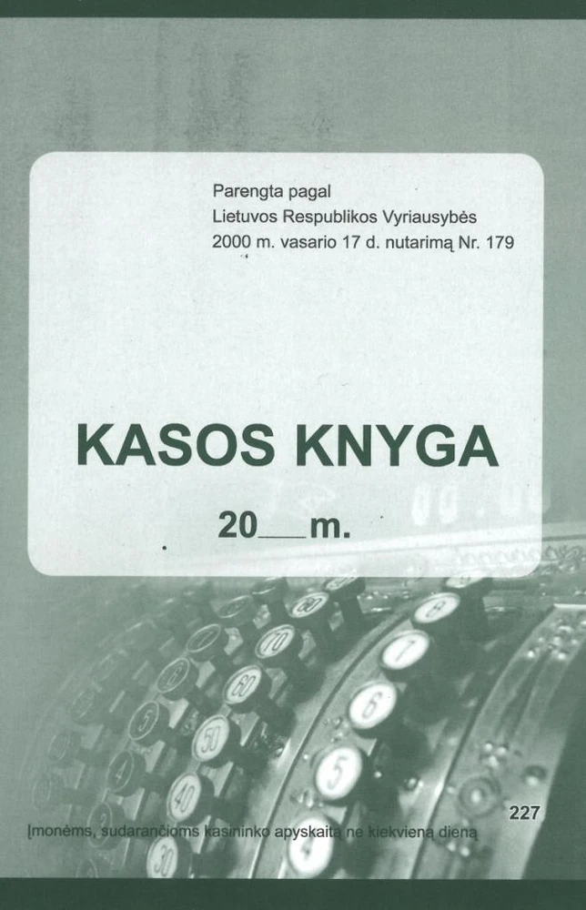 Technoinform Kasos knyga savikopijuojanti , per periodą A5