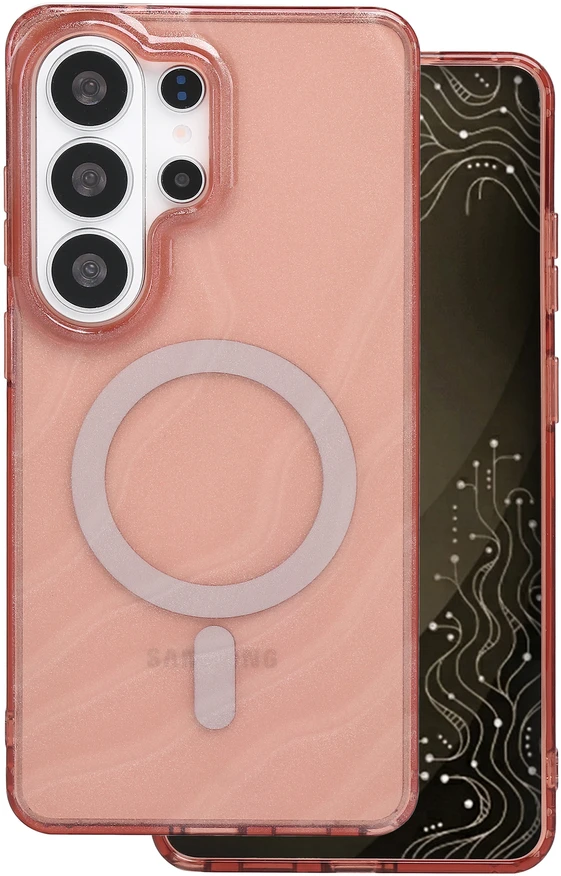 Tecto Shield Desert Mag dėklas Samsung Galaxy S26 Ultra telefonui, terakotos spalvos