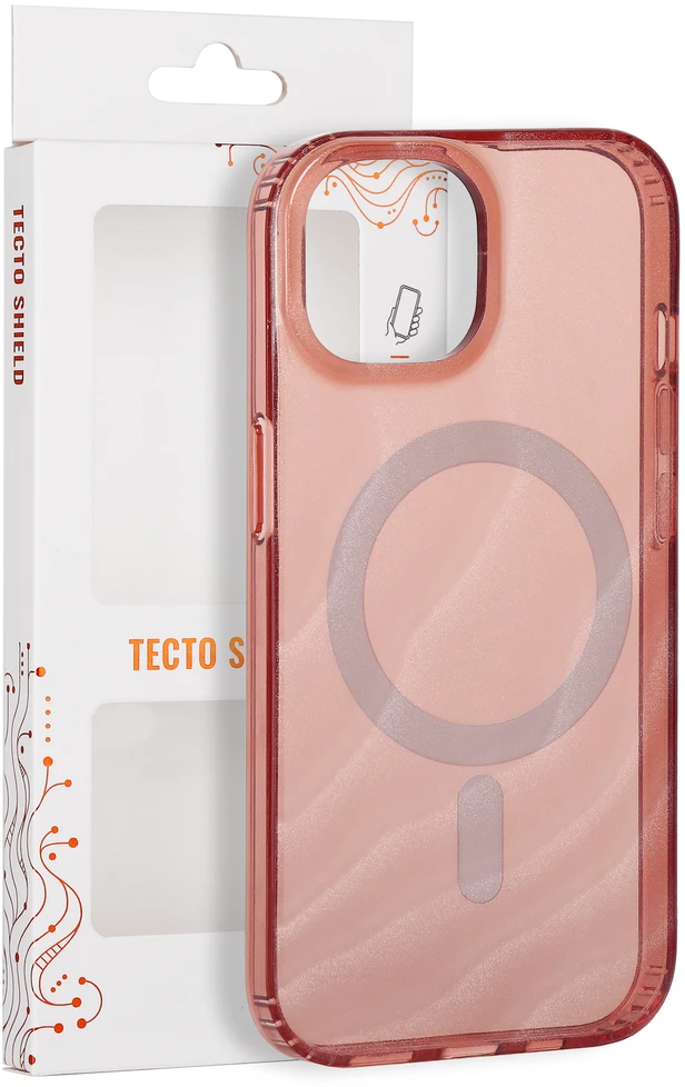 Tecto Shield Desert Mag dėklas, skirtas iPhone 15 6,1" terakotos spalvos