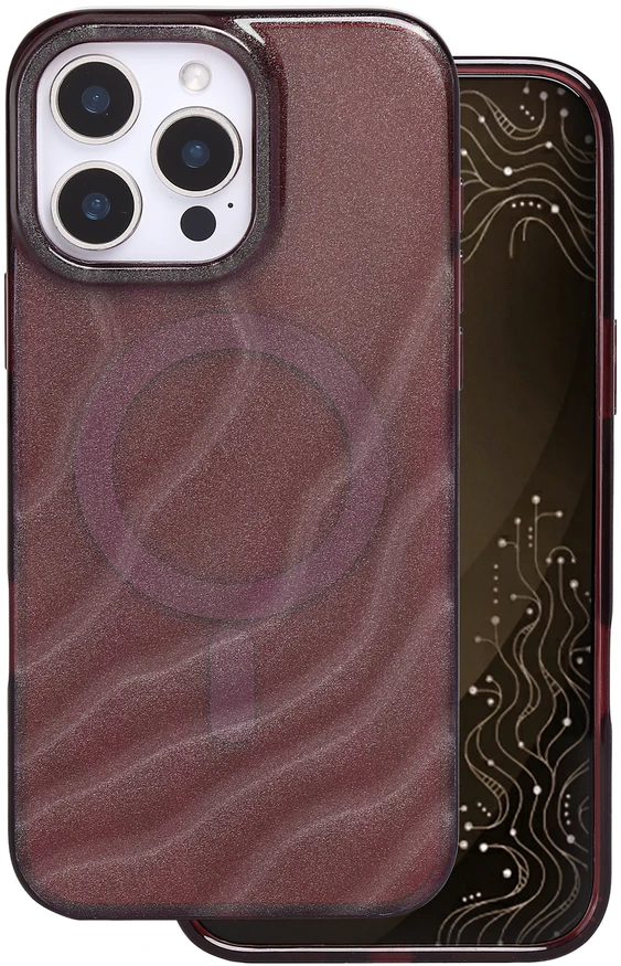 Tecto Shield Desert Mag dėklas, skirtas iPhone 16 Pro Max 6,9" raudonmedžio spalvos