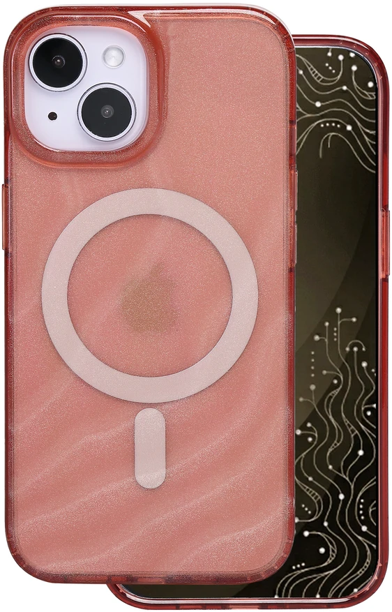 Tecto Shield Desert Mag dėklas, skirtas iPhone 15 6,1" terakotos spalvos