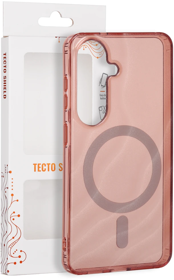 Tecto Shield Desert Mag dėklas, skirtas Samsung Galaxy S26, terakotos spalvos
