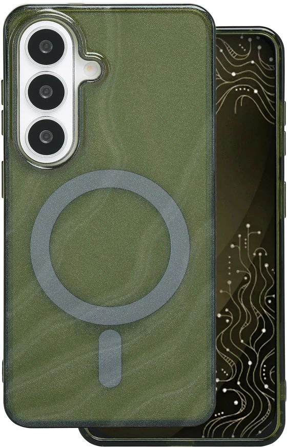 Tecto Shield Desert Mag dėklas, skirtas Samsung Galaxy S26, tamsiai alyvinės spalvos