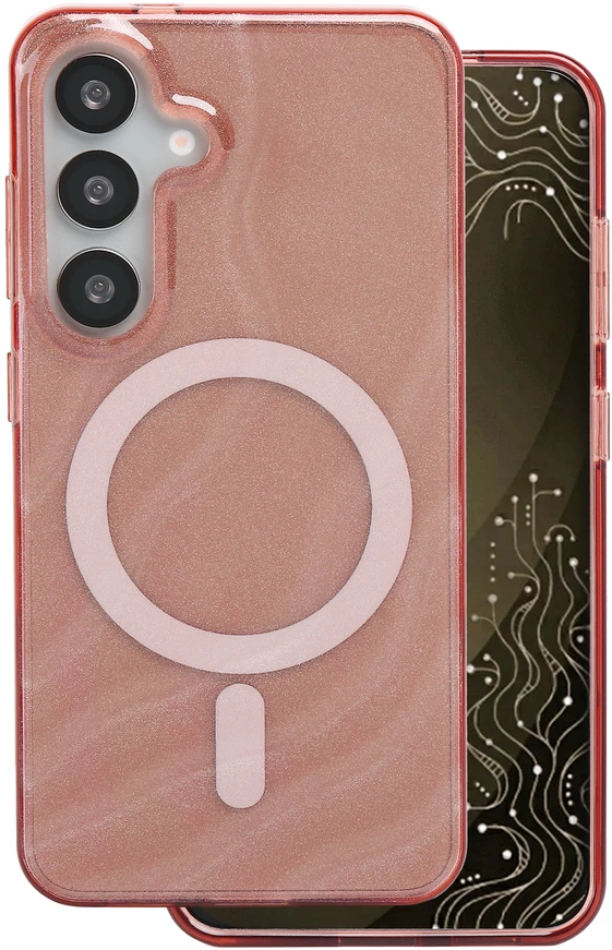Tecto Shield Desert Mag dėklas, skirtas Samsung Galaxy S25, terakotos spalvos